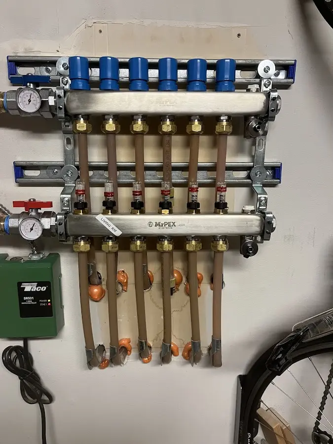 Plumber performing Leak Detection at a residential property in Kirby